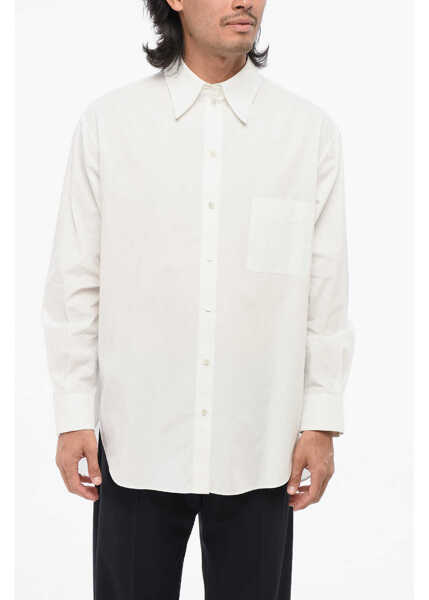 Camasi casual QUIRA Cotton Popline Shirt With Breast Pocket White Femei (BM 18891856) 1