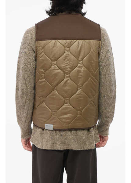 Jachete Woolrich Sleeveless Quilted Two-Tone Jacket Green Barbati (BM 18891874) 2