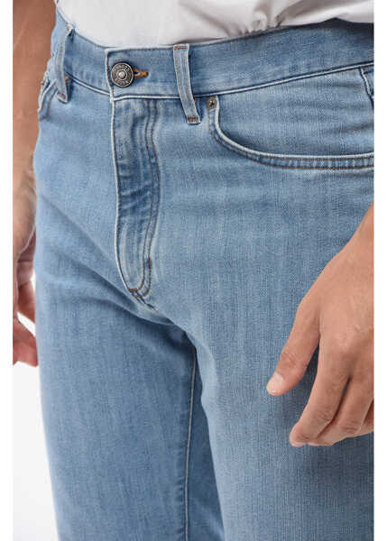 Blugi slim fit Ermenegildo Zegna Stretch Denim Slim Fit Jeans 16Cm Blue Barbati (BM 18891895) 3