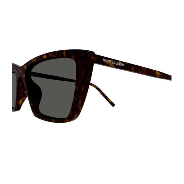 Ochelari de soare Saint Laurent Saint Laurent Sl 737 Mica Thin Linea Sl Logo Sunglasses Brown Femei (BM 18892683) 3