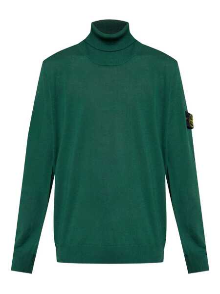 Pulovere Stone Island Stone Island Virgin Wool Turtleneck Sweater GREEN Barbati (BM 18893595) 1