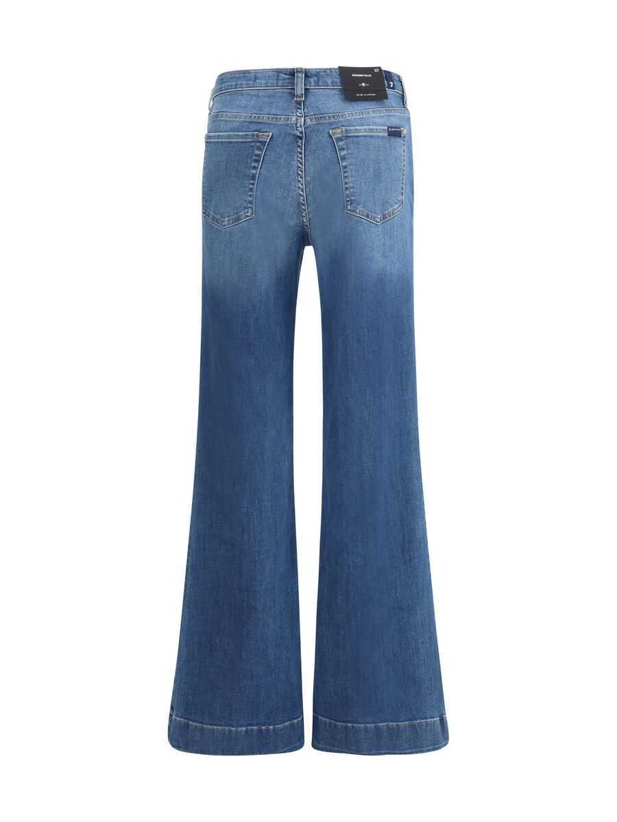 Blugi 7 For All Mankind 7 For All Mankind Wide-Leg Denim Jeans BLUE Femei (BM 18894090) 2