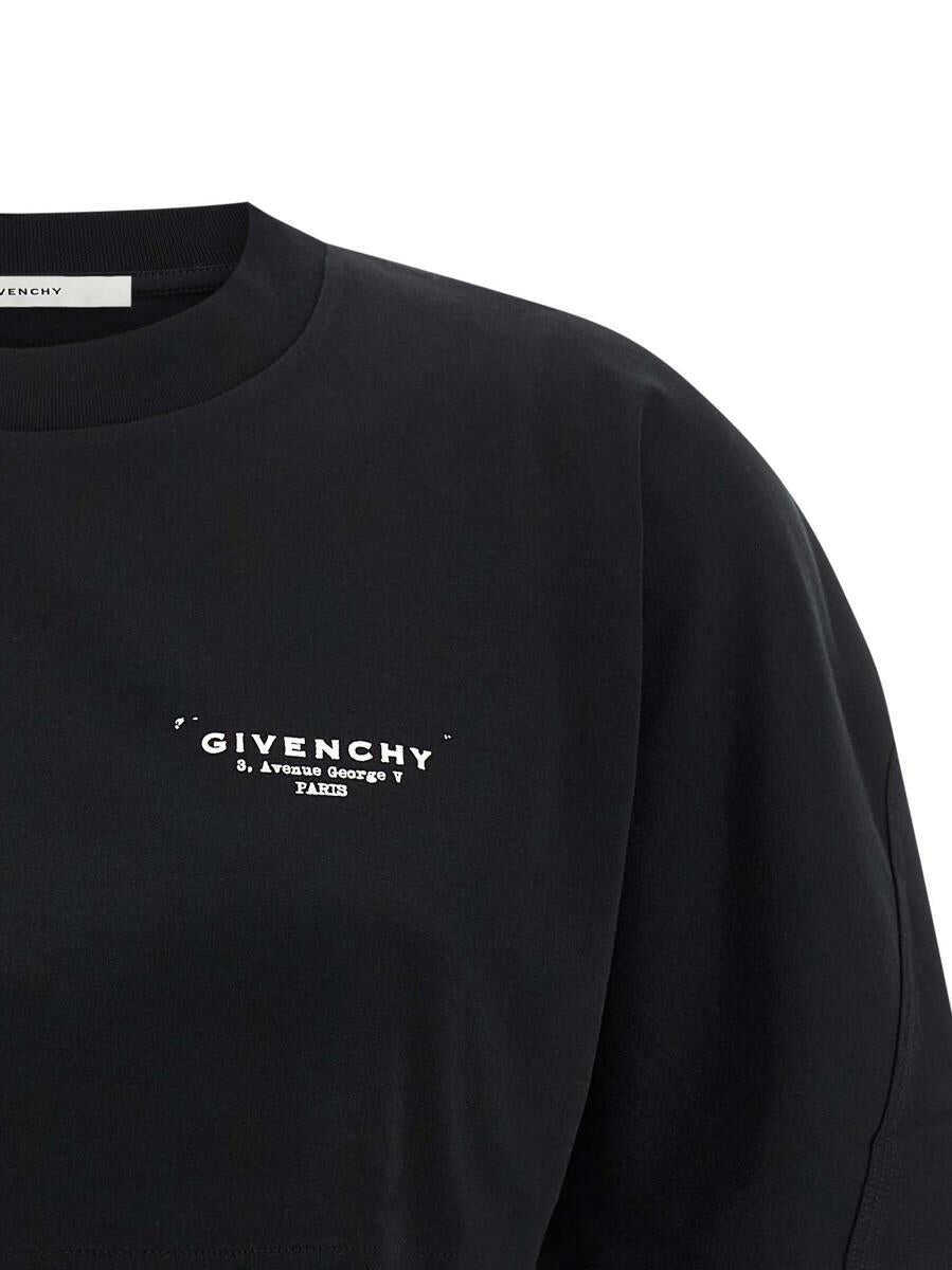 Tricouri Givenchy Givenchy Cropped T-Shirt Black Femei (BM 18895128) 3