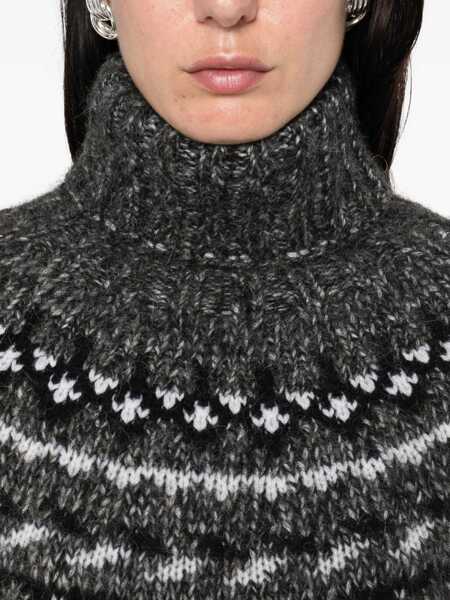 Pulovere P.A.R.O.S.H. P.A.R.O.S.H. Wool Turtle-Neck Jumper GREY Femei (BM 18895485) 4