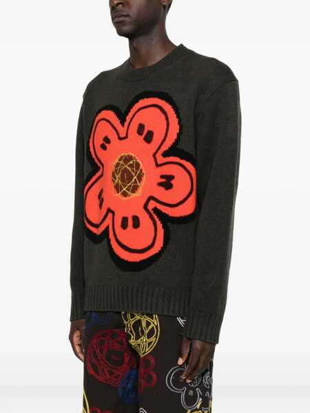 Pulovere Kenzo Kenzo Sweaters & Knitwear GREEN/RED Barbati (BM 18895944) 3
