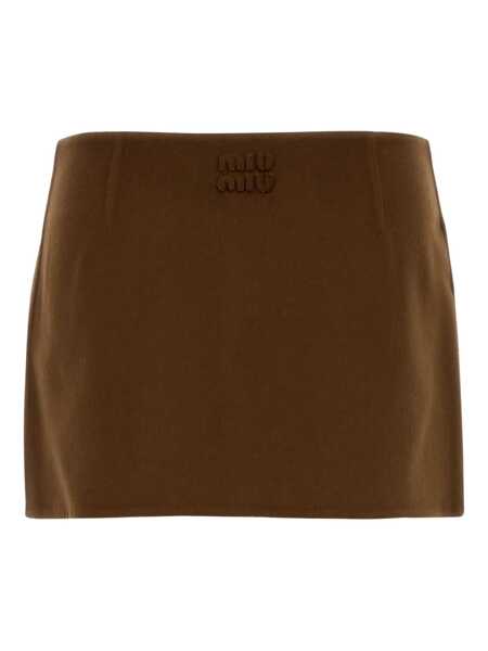 Fuste Miu Miu Miu Miu Skirts BROWN Femei (BM 18896958) 2