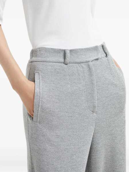 Pantaloni casual Brunello Cucinelli Brunello Cucinelli Trousers Silver Femei (BM 18897006) 5