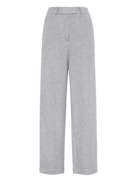 Pantaloni casual Brunello Cucinelli Brunello Cucinelli Trousers Silver Femei (BM 18897006) 1