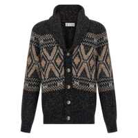 Cardigane Brunello Cucinelli Geometric Jacquard Cardigan Barbati