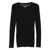 Tricouri Rick Owens Cotton Semi-Sheer T-Shirt Femei