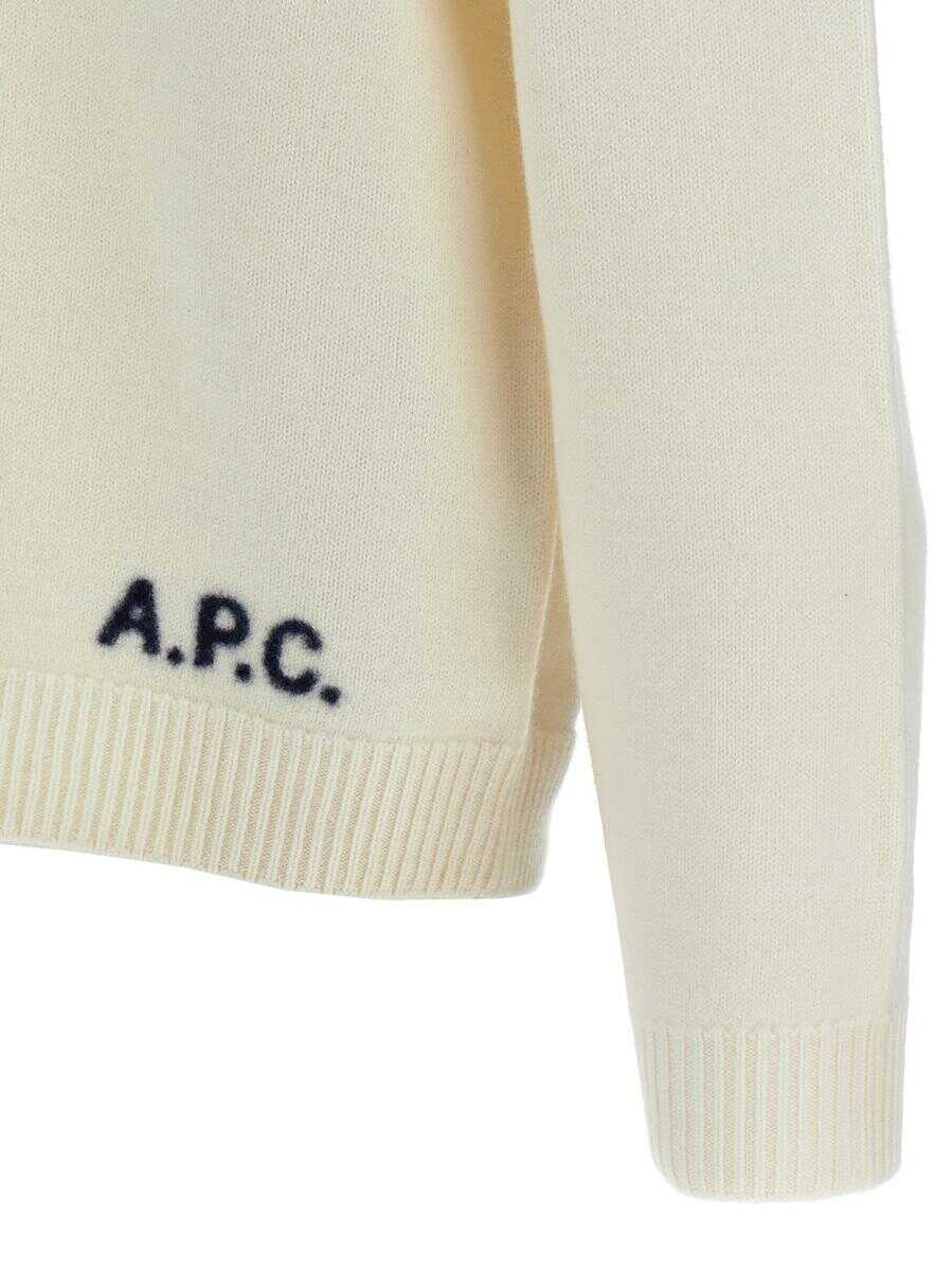 Pulovere A.P.C. A.P.C. Edward Sweater WHITE Barbati (BM 18897963) 4