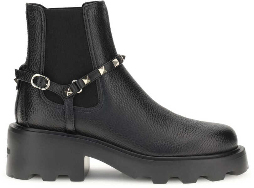Bocanci casual Valentino Garavani Leather Ankle Boots NERO Femei (BM 18898348) 1