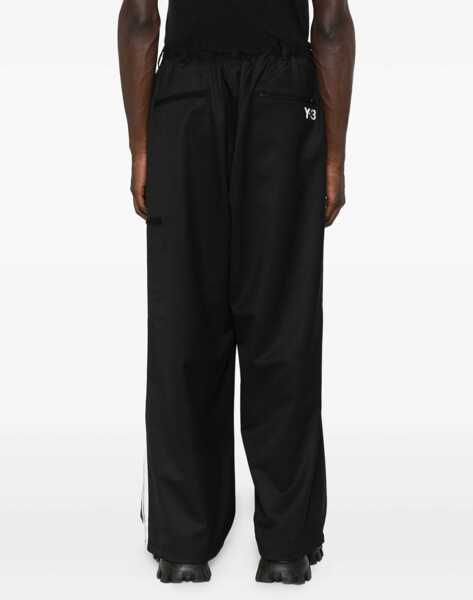 Pantaloni casual Y-3 Wool straight-leg Pants BLACK Barbati (BM 18898375) 4