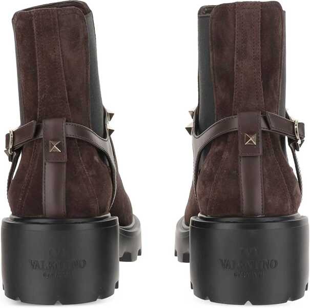 Bocanci casual Valentino Garavani Beatles Ankle Boots with studs TESTA DI MORO Femei (BM 18898378) 3