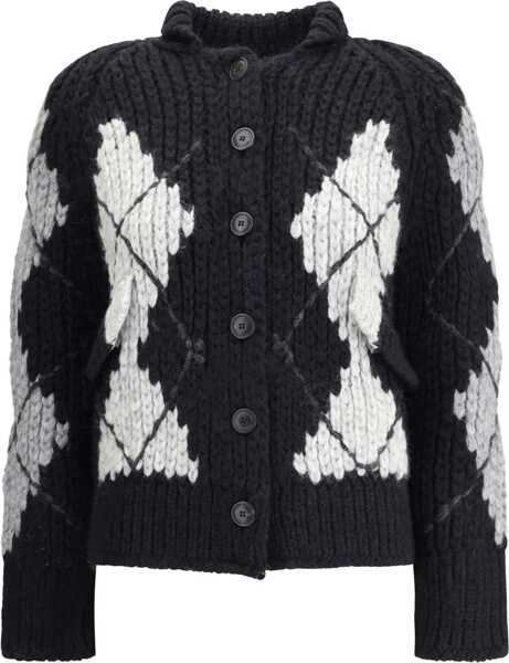 Cardigane Ermanno Scervino Wool argyle-patterned Cardigan MULTI Femei (BM 18898444) 1