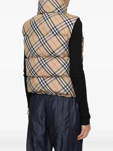 Geci de iarna Burberry Check vest Down Jacket SAND IP CHECK Femei (BM 18898468) 3