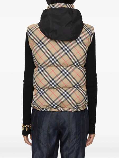 Geci de iarna Burberry Check vest Down Jacket SAND IP CHECK Femei (BM 18898468) 4