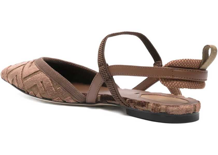 Balerini Fendi Colibr Lite slingback Ballerinas BEI.CHOCOGIANDCIOC Femei (BM 18898504) 3