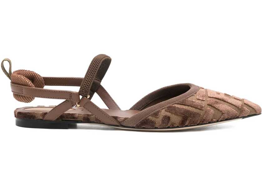 Balerini Fendi Colibr Lite slingback Ballerinas BEI.CHOCOGIANDCIOC Femei (BM 18898504) 1