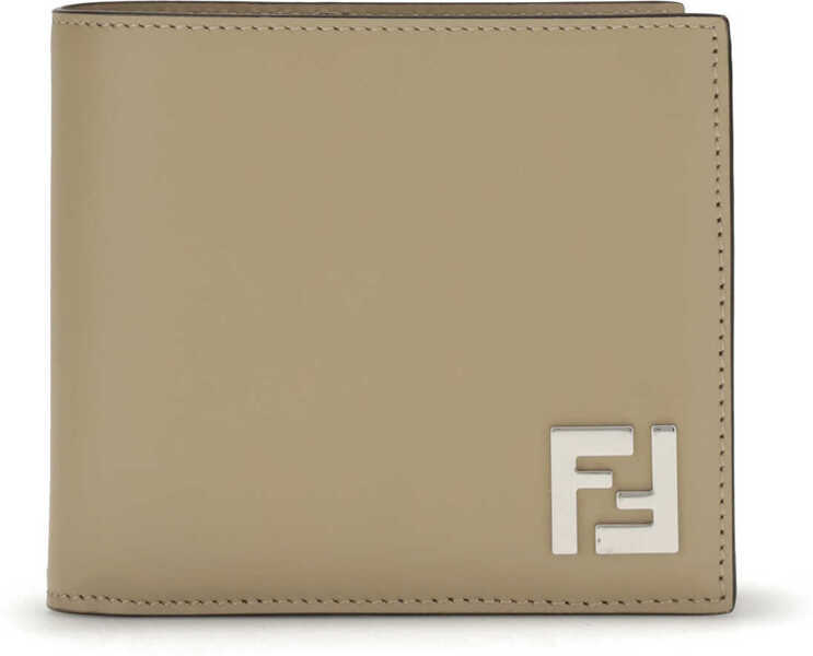 Portofele Fendi FF leather and canvas bifold Wallet SABBIAPALLADIO Barbati (BM 18898522) 1