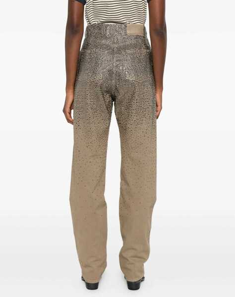 Blugi Golden Goose Crystal straight Jeans PALE KHAKI Femei (BM 18898525) 4