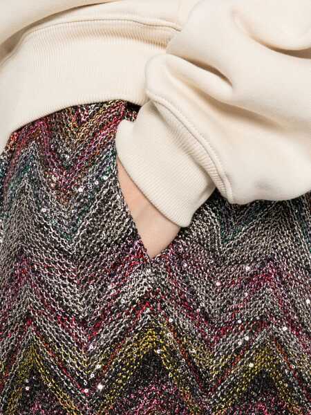 Pantaloni casual MISSONI BEACHWEAR Zigzag patterned Pants LIGHT MULTICTONES Femei (BM 18898537) 5