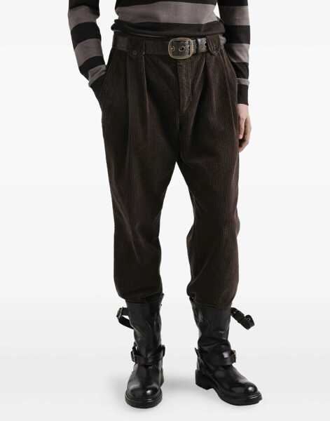 Pantaloni casual Dolce & Gabbana Corduroy Pants MARRONE-GRIGIO 5 Barbati (BM 18898600) 4