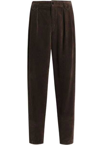 Pantaloni casual Dolce & Gabbana Corduroy Pants MARRONE-GRIGIO 5 Barbati (BM 18898600) 1