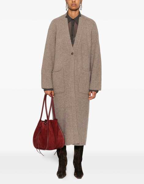 Cardigane LOULOU DE SAISON Smet long Cardigan ASHES MELANGE Femei (BM 18898699) 2