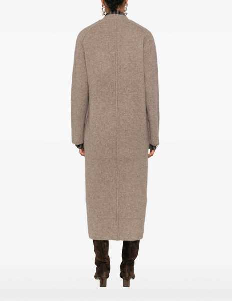 Cardigane LOULOU DE SAISON Smet long Cardigan ASHES MELANGE Femei (BM 18898699) 4