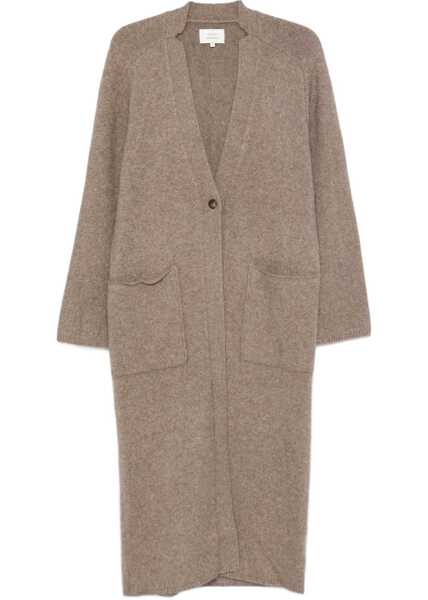 Cardigane LOULOU DE SAISON Smet long Cardigan ASHES MELANGE Femei (BM 18898699) 1