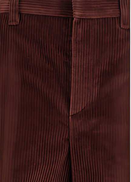 Pantaloni casual Brunello Cucinelli Velvet Pants RED WINE Femei (BM 18898786) 3