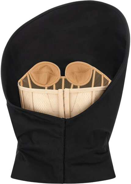 Bluze Magda Butrym Sculptural Bustier Top BLACK Femei (BM 18898957) 2