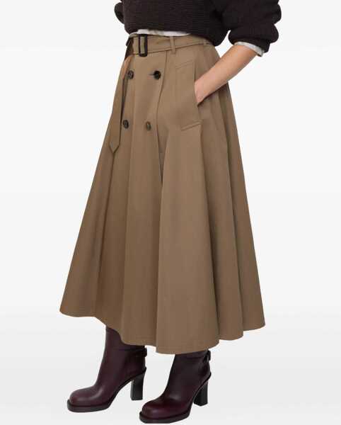 Fuste Burberry Trench Skirt BROWN Femei (BM 18899002) 3