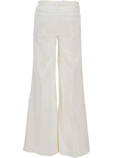 Pantaloni casual MOTHER The Twister Sneak Pants WHITE Femei (BM 18899026) 2