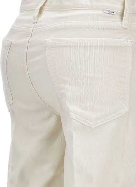 Pantaloni casual MOTHER The Twister Sneak Pants WHITE Femei (BM 18899026) 3