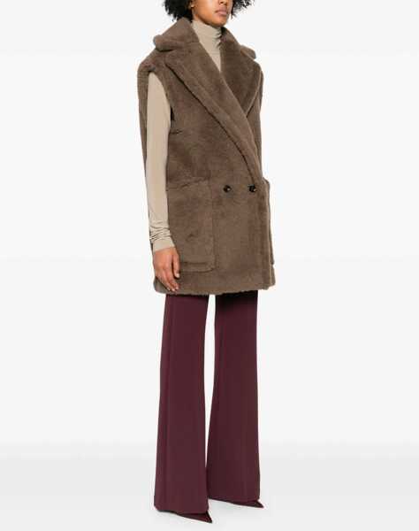 Veste costum Max Mara Teddy Vest BROWN Femei (BM 18899029) 3
