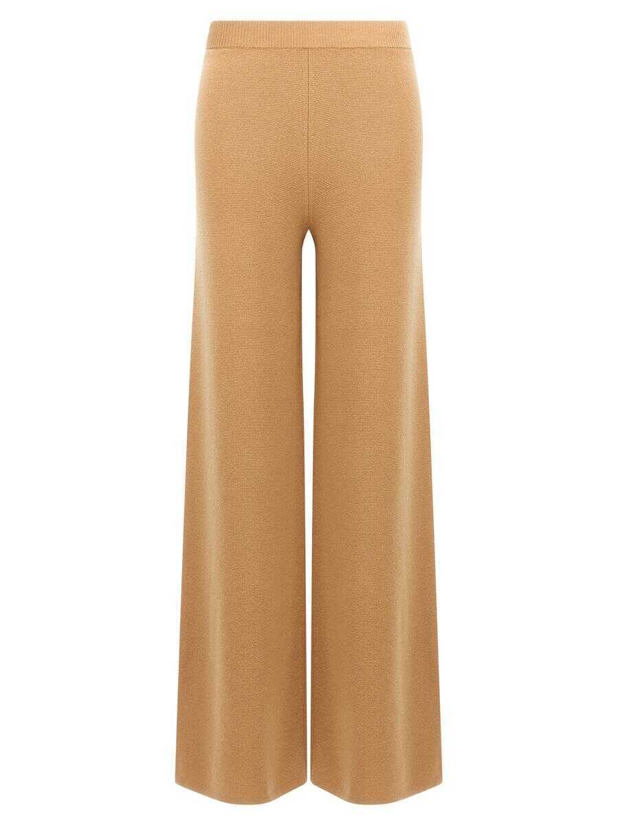 Pantaloni casual Max Mara Max Mara Judy Pants BROWN Femei (BM 18900237) 1