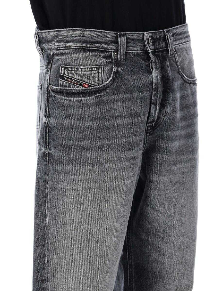 Blugi Diesel Diesel 2001 D-Macro Wide-Leg Grey Jeans DK GREY WASH Barbati (BM 18900387) 3
