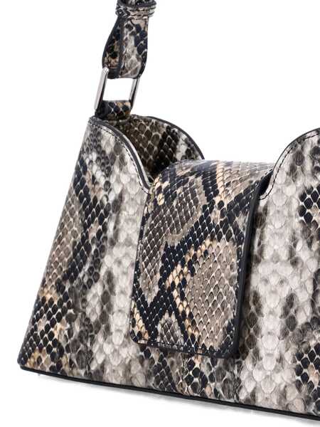 Genti de umar Justine Clenquet Justine Clenquet Marla Python-Effect Bag Beige Femei (BM 18900516) 4