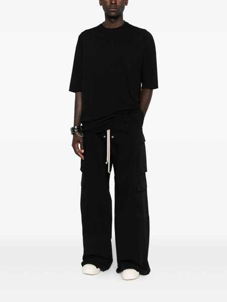 Pantaloni Rick Owens Rick Owens Drkshdw Double Cargo Jumbo Belas Cotton Pant Black Barbati (BM 18900537) 2
