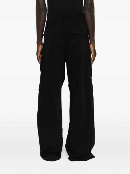 Pantaloni Rick Owens Rick Owens Drkshdw Double Cargo Jumbo Belas Cotton Pant Black Barbati (BM 18900537) 4