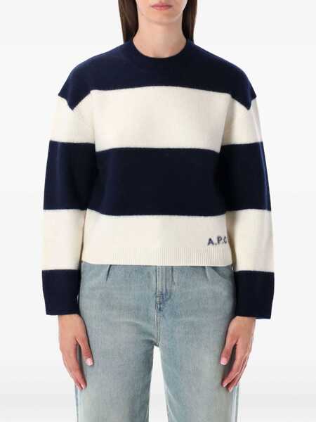Pulovere A.P.C. A.P.C. Penny Striped Sweater DARK NAVY/ECRU Femei (BM 18900546) 1
