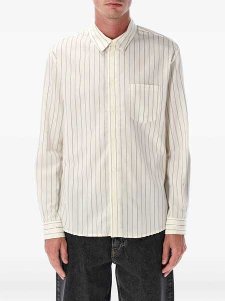 Camasi A.P.C. A.P.C. Clment Cotton-Wool Shirt Beige Barbati (BM 18900558) 1