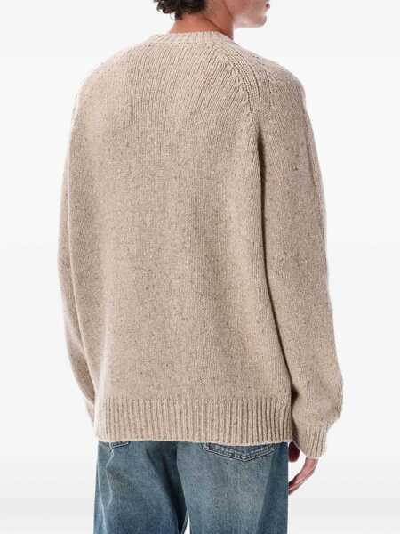 Pulovere A.P.C. A.P.C. Harris Crewneck Wool Jumper Beige Barbati (BM 18900561) 2