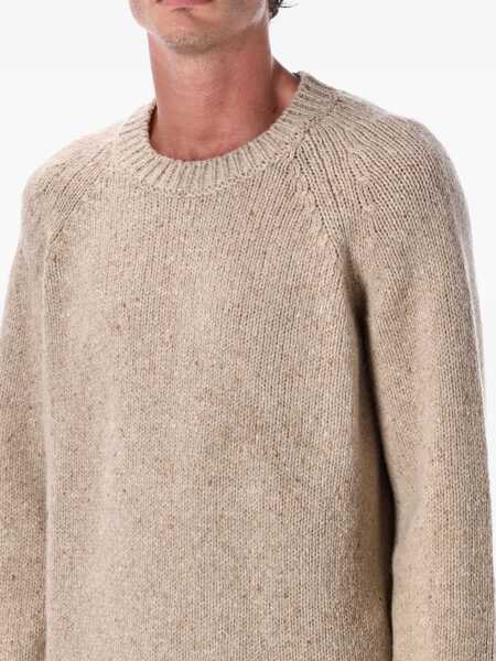 Pulovere A.P.C. A.P.C. Harris Crewneck Wool Jumper Beige Barbati (BM 18900561) 3