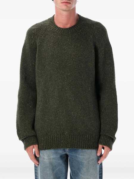 Pulovere A.P.C. A.P.C. Harris Crewneck Wool Jumper DK GREEN Barbati (BM 18900564) 1