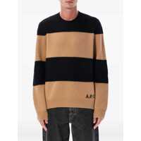 Pulovere A.P.C. Edwardo Striped Wool Jumper Barbati