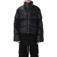 Geci de iarna Rick Owens Black Turtle Cropped Down Jacket Barbati