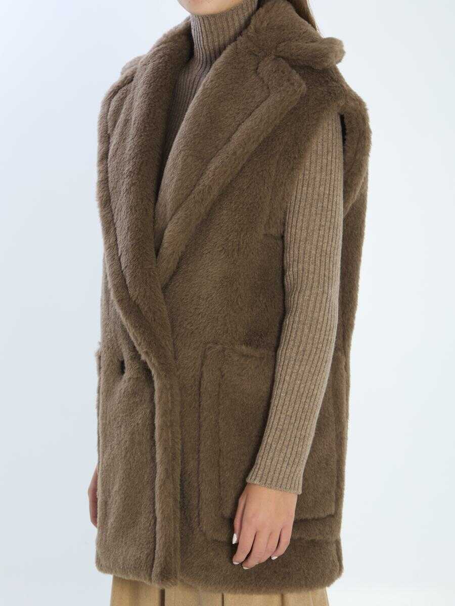 Geci Max Mara Teddy Vest BROWN Femei (BM 18900849) 2
